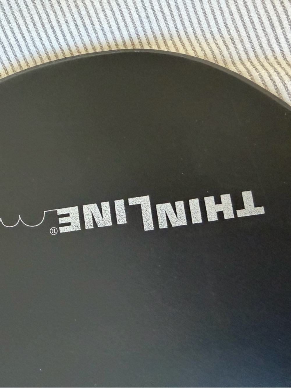 THINLINE Black Round Serving Tray